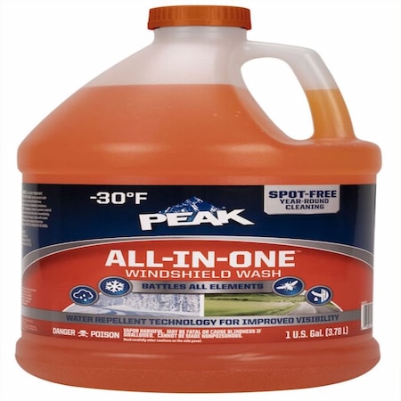 Peak Peak All in One -30 deg Windshield Cleaner/De-Icer 1 gal PKN0D3